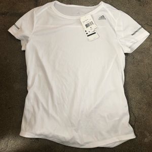 NWT Adidas White Running Tee.
